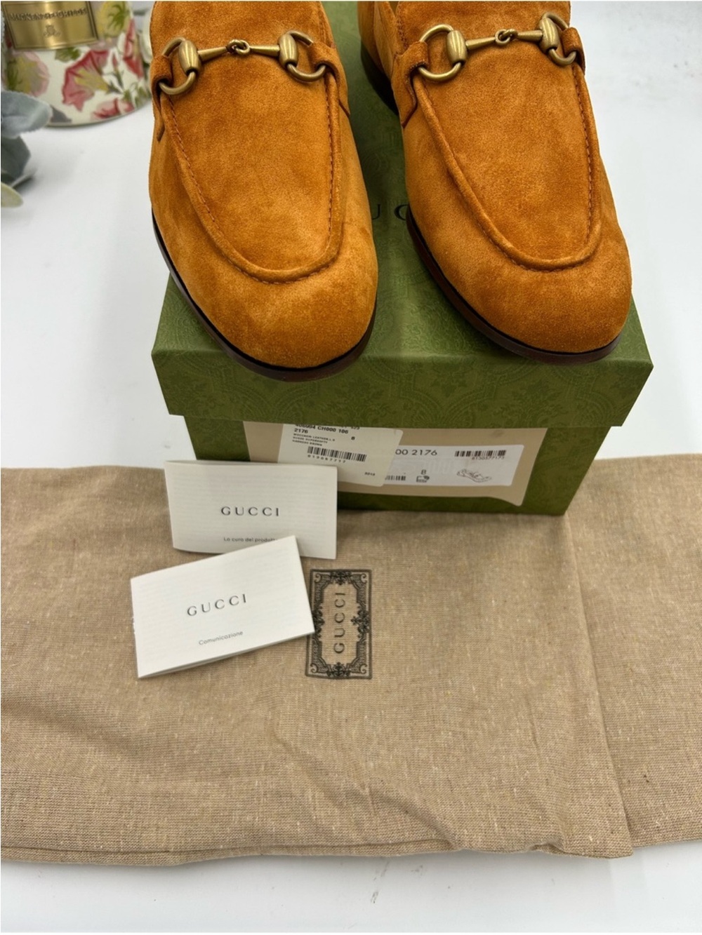 Men’s Gucci suede JORDAAN horse bit loafers size 8 fits 9 US made in Italy - Picture 4 of 12